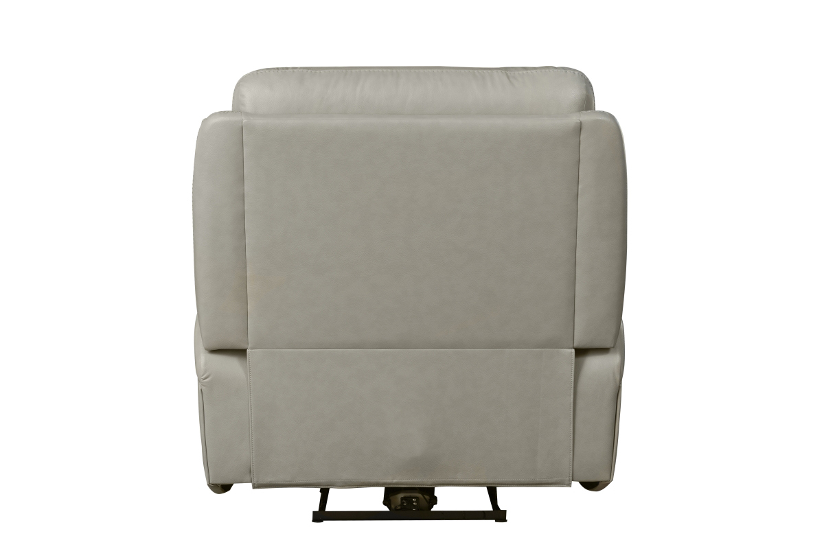 Barcalounger Micah Power Recliner Chair with Power Head Rest - Venzia Cream/Leather Match