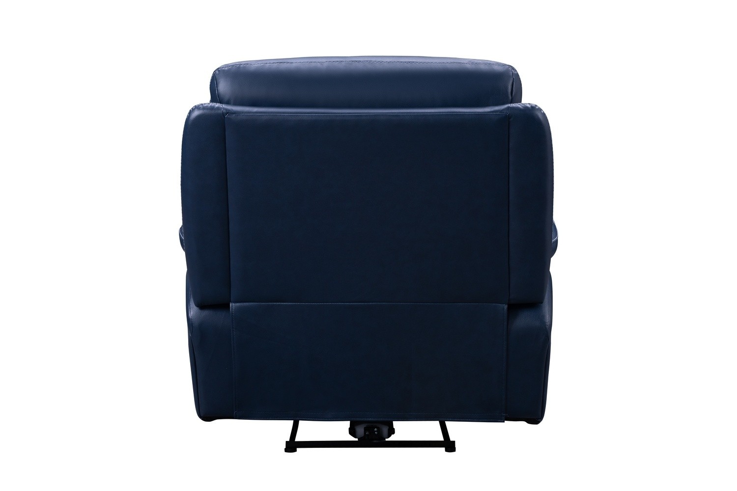 Barcalounger Micah Power Recliner Chair with Power Head Rest - Marco Navy Blue/Leather Match