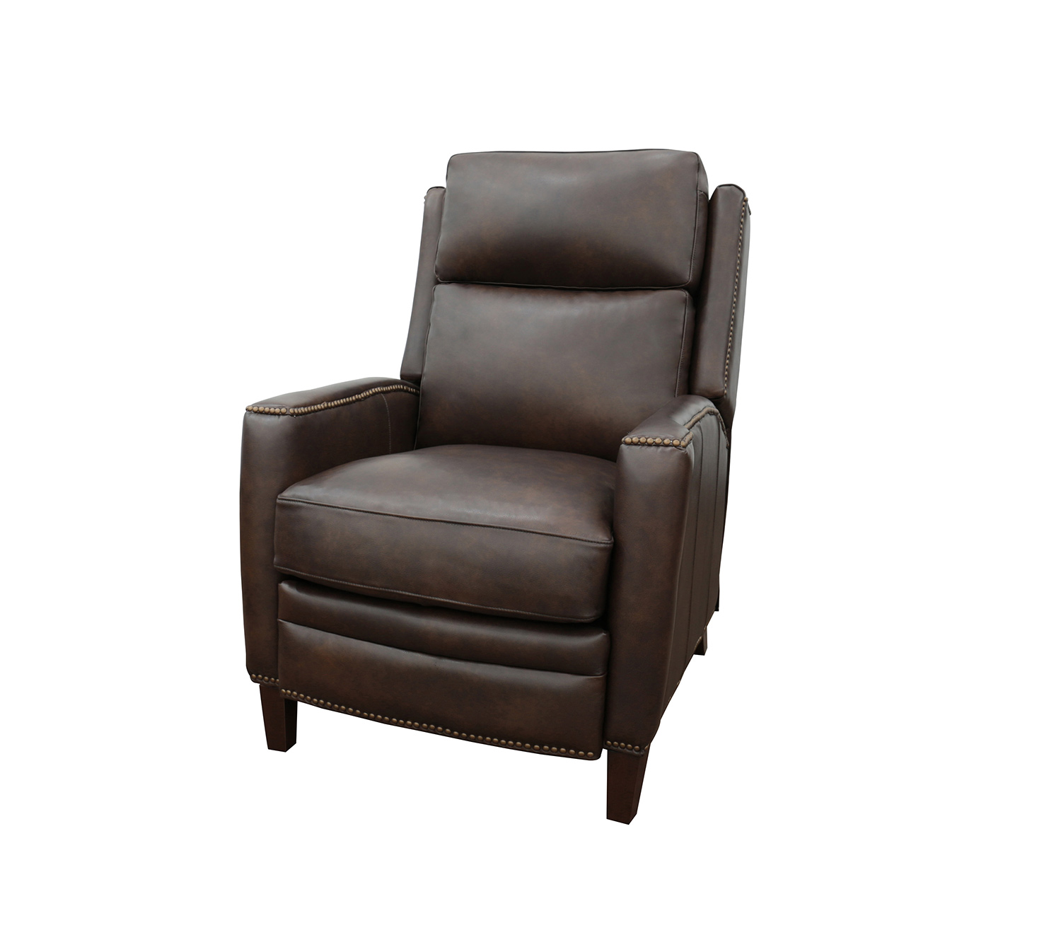 Barcalounger Nolan Power Recliner Chair with Power Head Rest - Ashford Walnut/All Leather