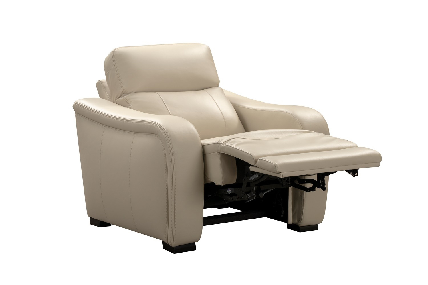 Barcalounger Electra Power Recliner Chair with Power Head Rest and Power Lumbar - Laurel Cream/Leather Match