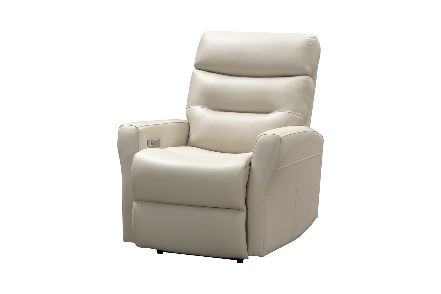 Barcalounger Enzo Power Recliner Chair with Power Head Rest and Power Lumbar - Laurel Cream/Leather Match