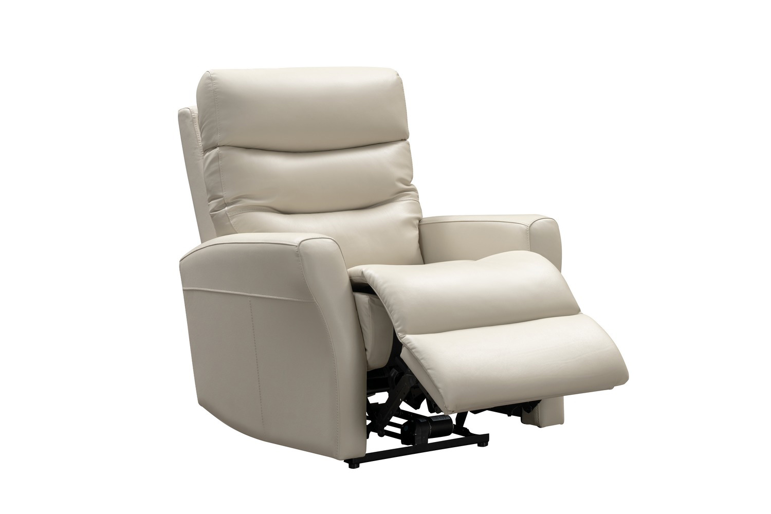 Barcalounger Enzo Power Recliner Chair with Power Head Rest and Power Lumbar - Laurel Cream/Leather Match