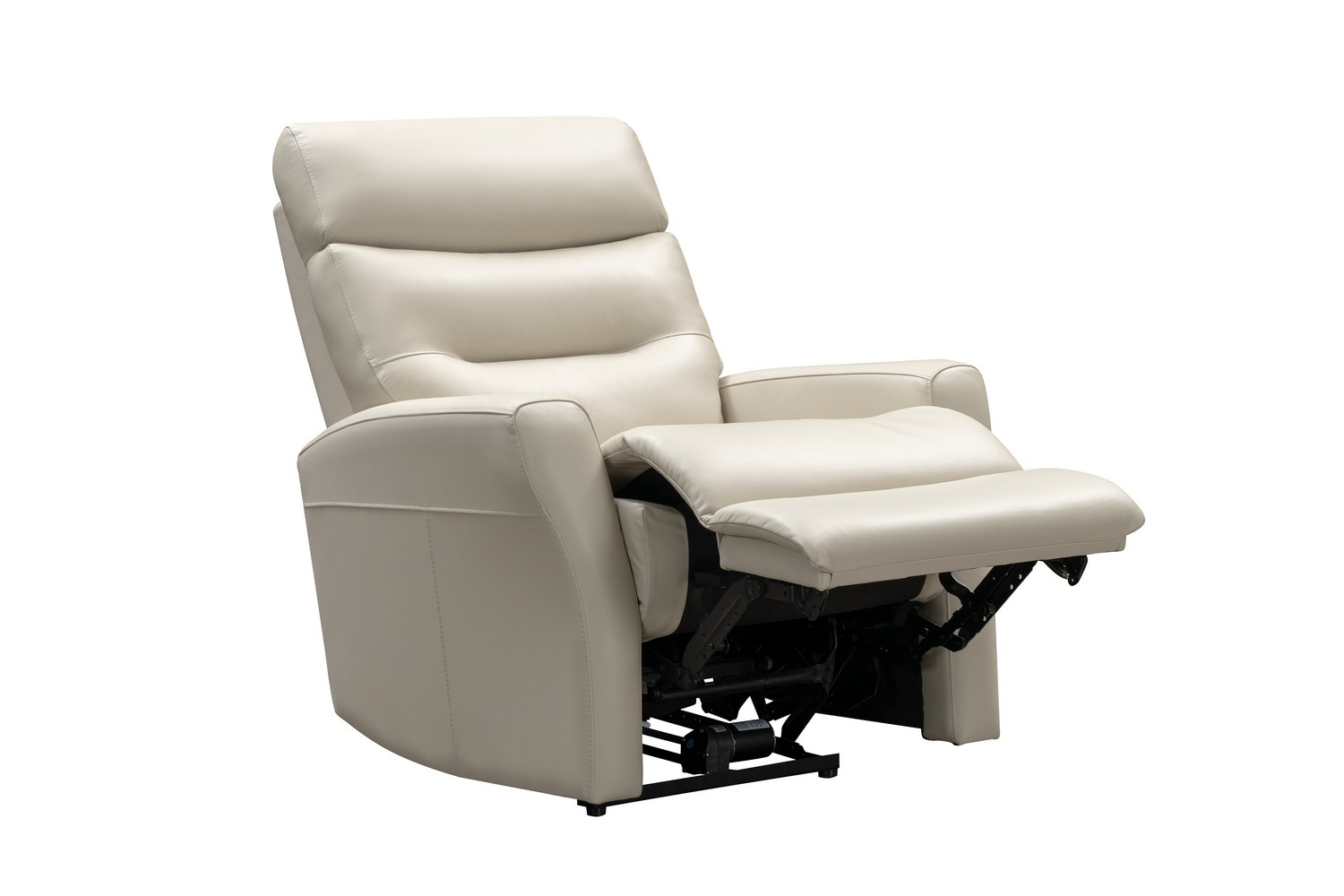 Barcalounger Enzo Power Recliner Chair with Power Head Rest and Power Lumbar - Laurel Cream/Leather Match