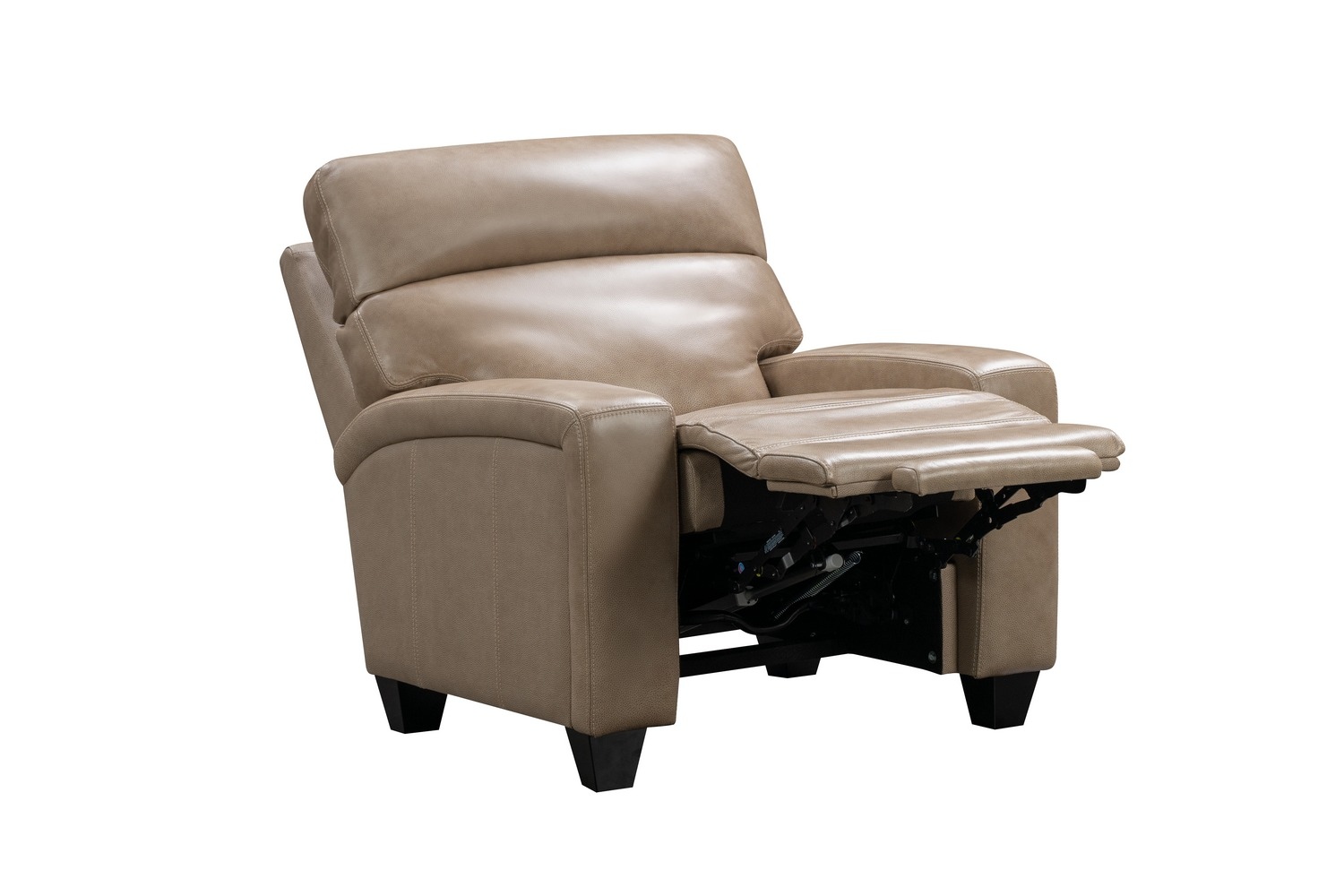 Barcalounger Marcello Power Recliner Chair with Power Head Rest and Power Lumbar - Elliot Taupe/Leather Match