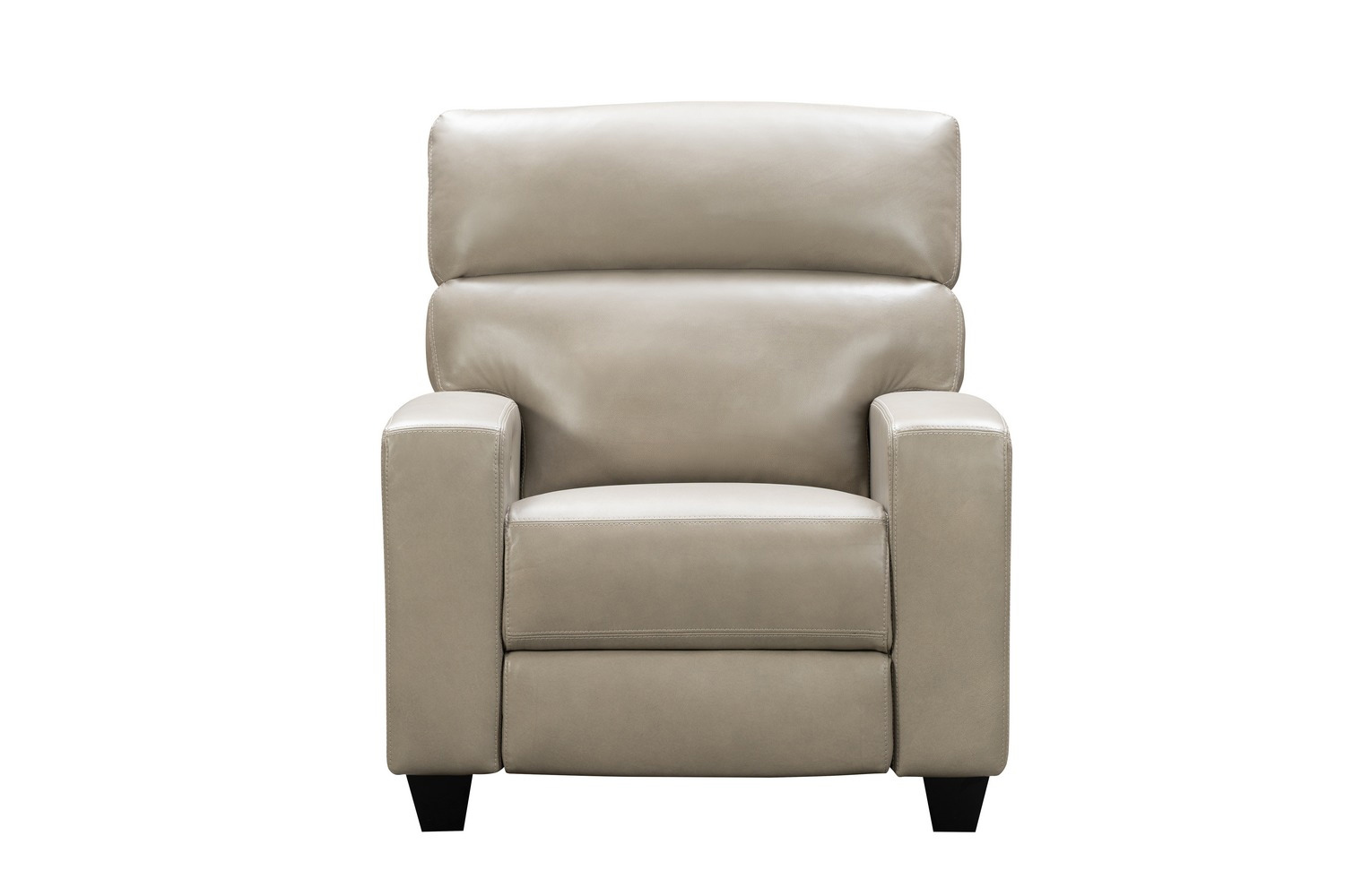 Barcalounger Marcello Power Recliner Chair with Power Head Rest and Power Lumbar - Sergi Gray Beige/Leather Match