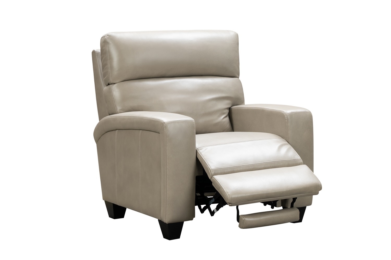 Barcalounger Marcello Power Recliner Chair with Power Head Rest and Power Lumbar - Sergi Gray Beige/Leather Match