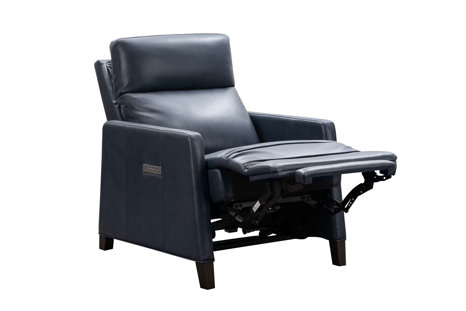 Barcalounger James Zero Gravity Power Recliner Chair with Power Head Rest and Lumbar - Barone Navy Blue/All Leather