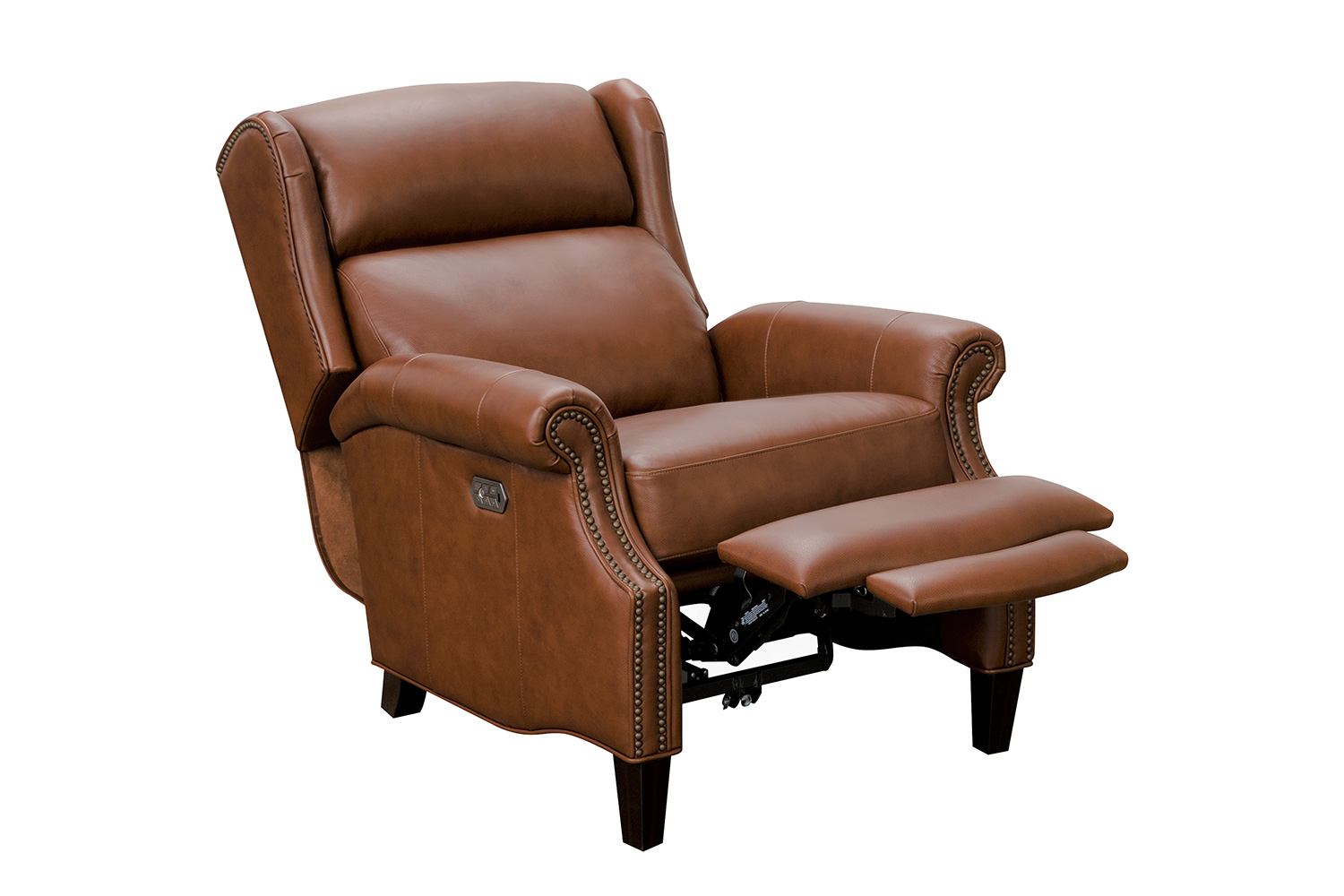 Barcalounger Philadelphia Power Recliner Chair with Power Head Rest and Lumbar - Ashford Bitters/All Leather