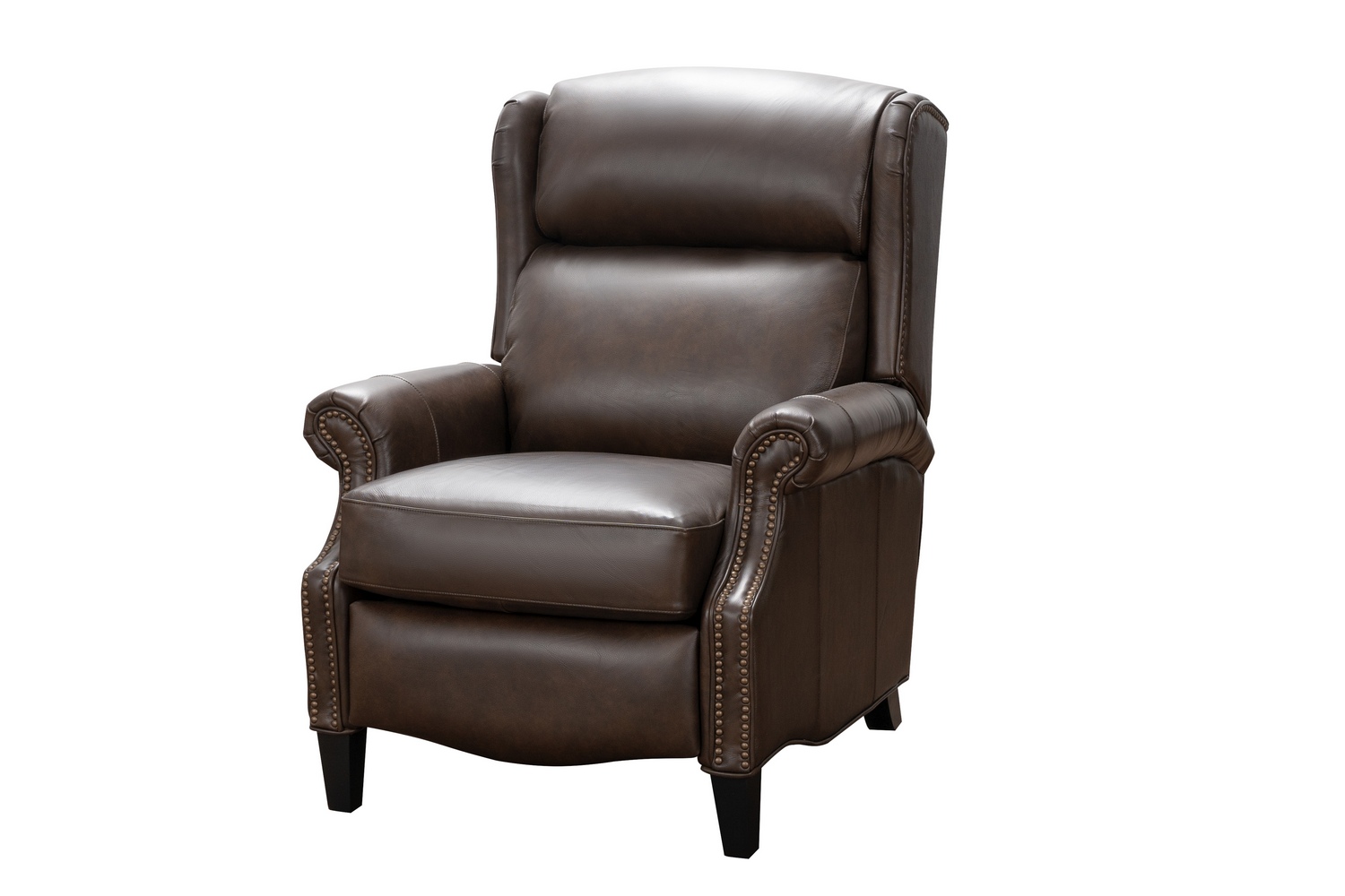 Barcalounger Philadelphia Power Recliner Chair with Power Head Rest and Lumbar - Ashford Walnut/All Leather