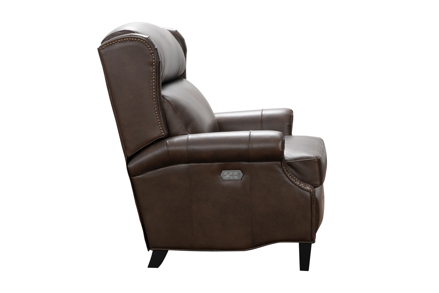 Barcalounger Philadelphia Power Recliner Chair with Power Head Rest and Lumbar - Ashford Walnut/All Leather