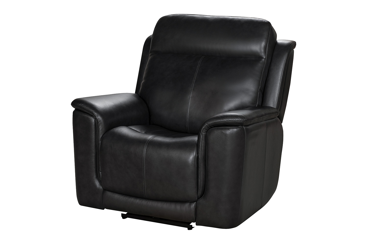 Barcalounger Burbank Power Recliner Chair with Power Head Rest and Lumbar - Matteo Smokey Gray/Leather match
