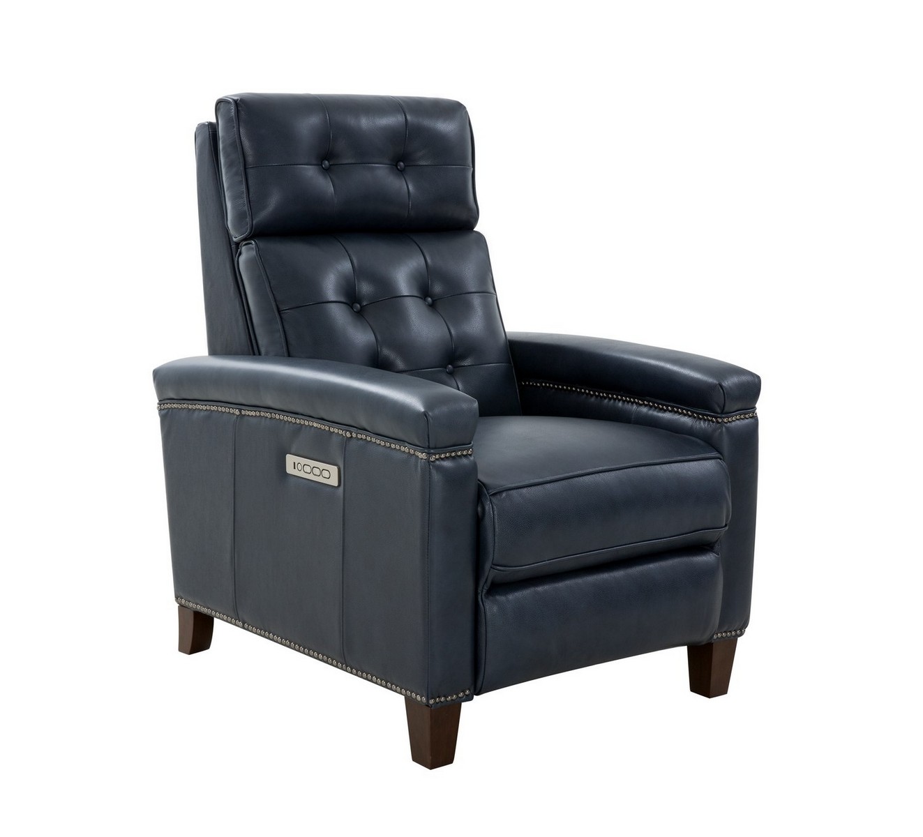 Barcalounger Jamey Zero Gravity Power Recliner Chair with Power Head Rest and Lumbar - Barone Navy Blue/All Leather
