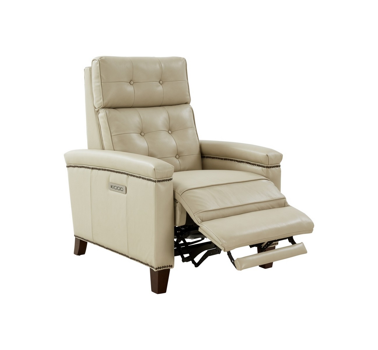 Barcalounger Jamey Zero Gravity Power Recliner Chair with Power Head Rest and Lumbar - Barone Parchment/All Leather