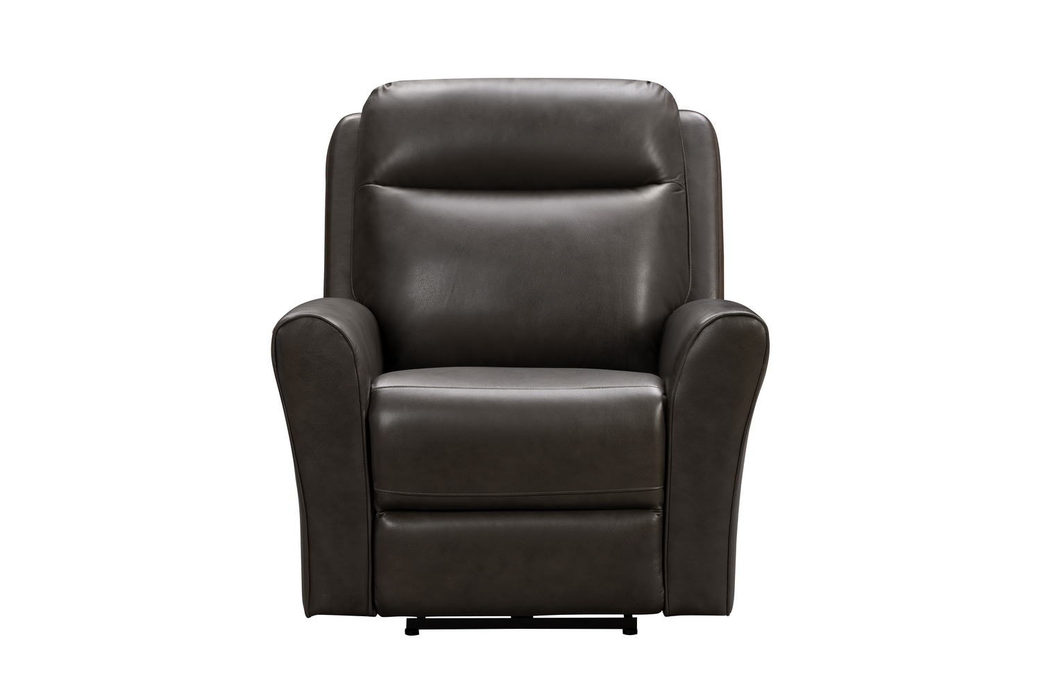 Barcalounger Kelsey Big and Tall Power Recliner Chair with Power Head Rest and Lumbar - Matteo Smokey Gray/Leather Match