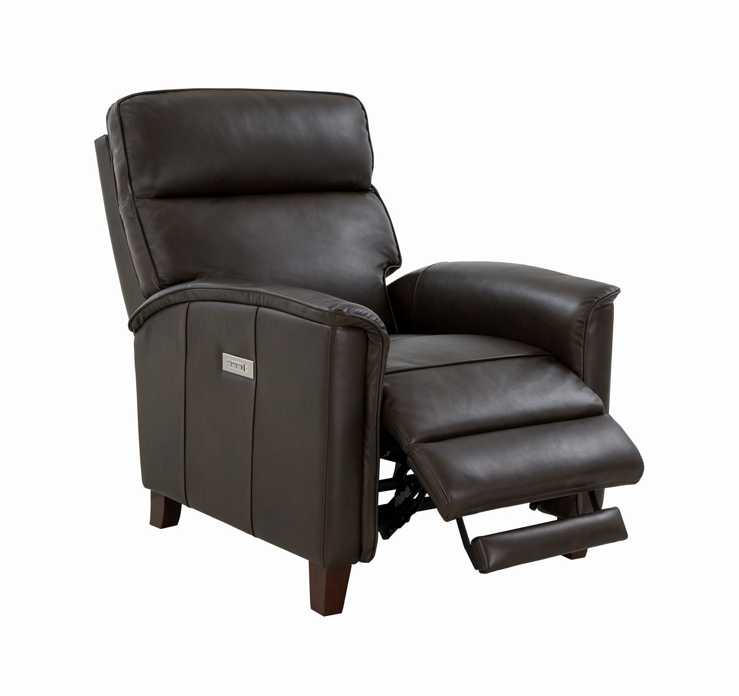 Barcalounger Jonathan Zero Gravity Power Recliner Chair with Power Head Rest and Lumbar - Bennington Chestnut/All Leather