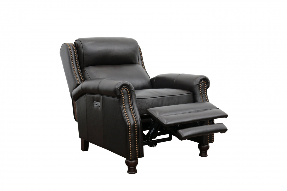 Barcalounger Montview Voice Activated Power Recliner Chair with Power Head Rest - Shoreham Fudge/All Leather