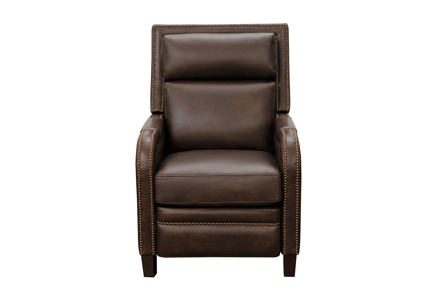 Barcalounger Cambridge Voice Activated Power Recliner Chair with Power Head Rest - Ashford Walnut/All Leather
