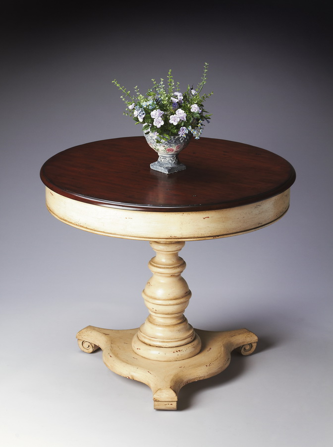 Butler 0563115 Vanilla and Cherry Accent Hall Table
