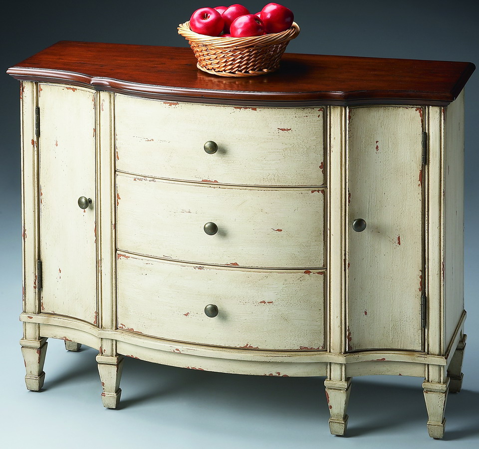 Butler 674115 Vanilla and Cherry Console Cabinet