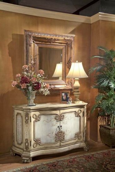 Butler Tuscan Cream Hand Painted Console Cabinet BT-1601041 at ...