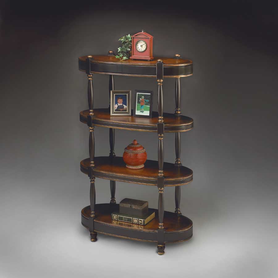 Butler Cafe Noir Oval Etagere