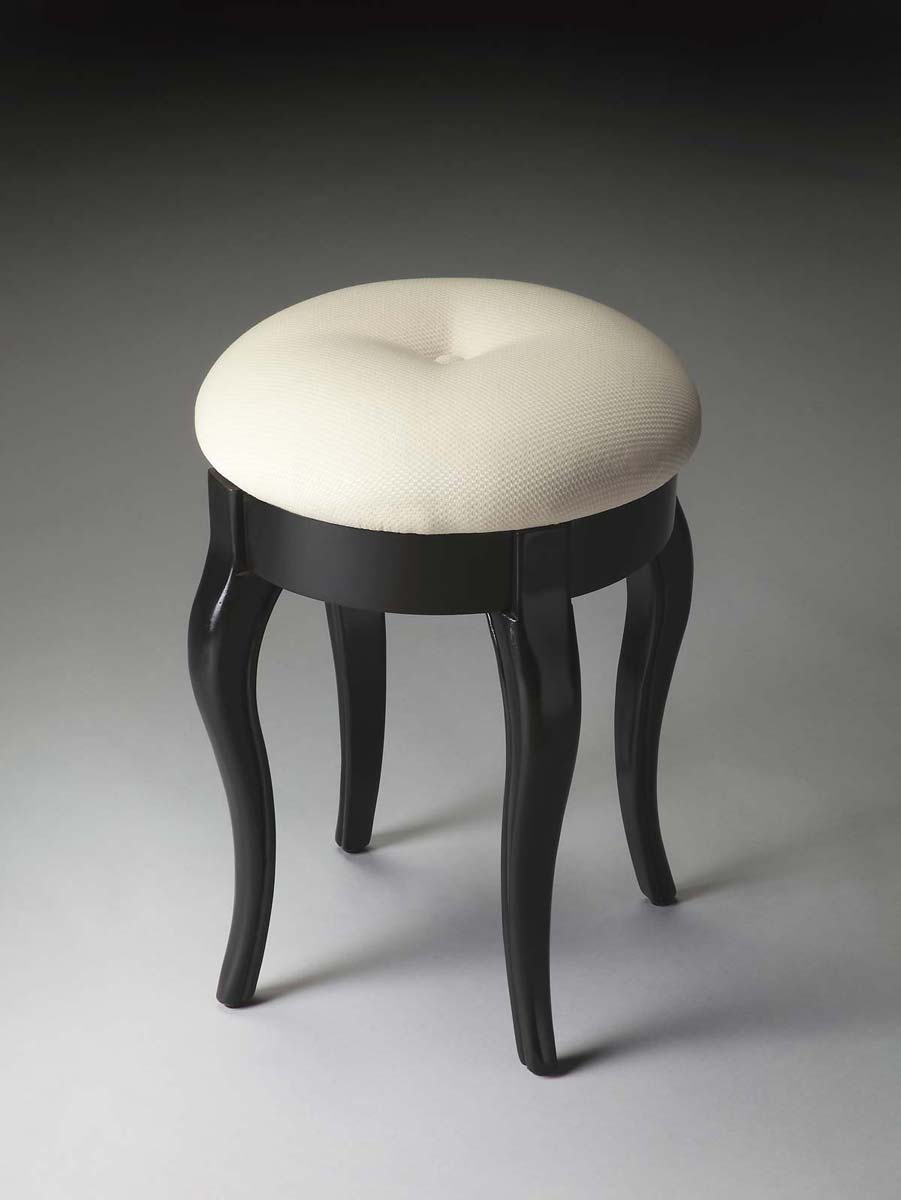 Butler 2135111 Vanity Stool - Black Licorice Butler 2135111 Vanity Stool - Black Licorice