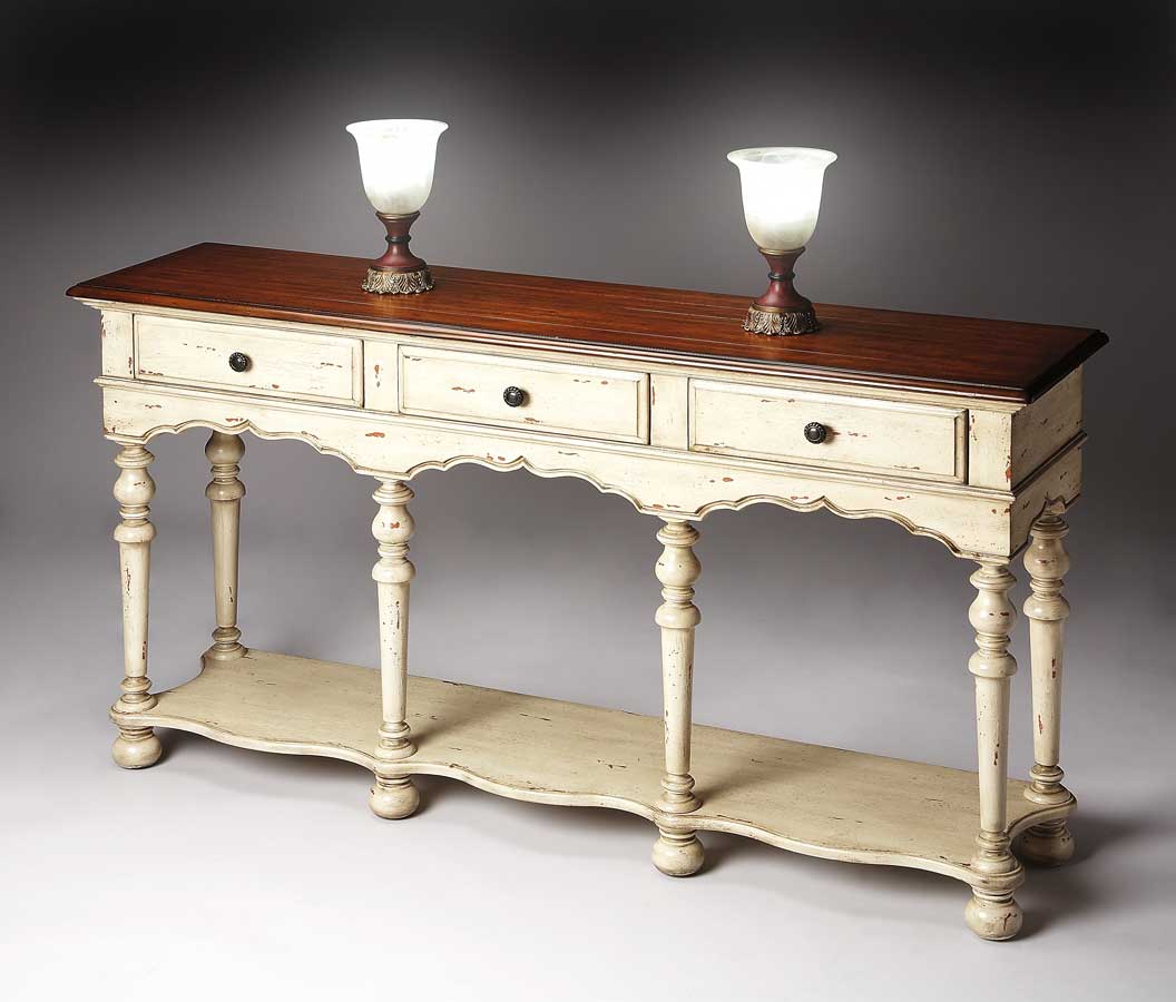 Butler 3046115 Vanilla and Cherry Console Table