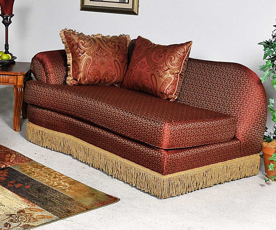 Benchmark Upholstery Royal Chaise - Patriot Chocolate