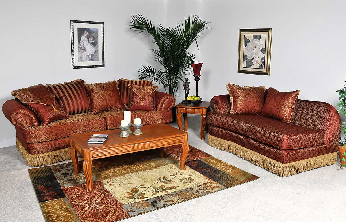 Benchmark Upholstery Royal Sofa Set - Patriot Chocolate