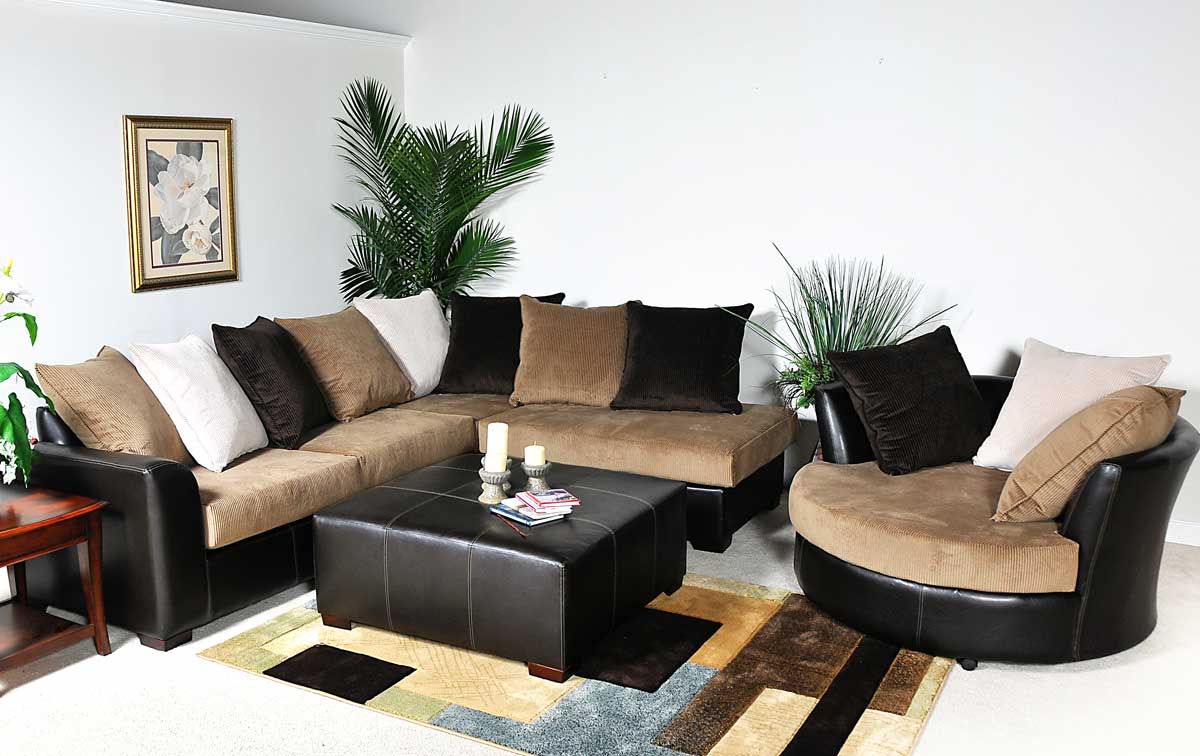 Benchmark Upholstery Domino Sofa Set - Havana Ecru