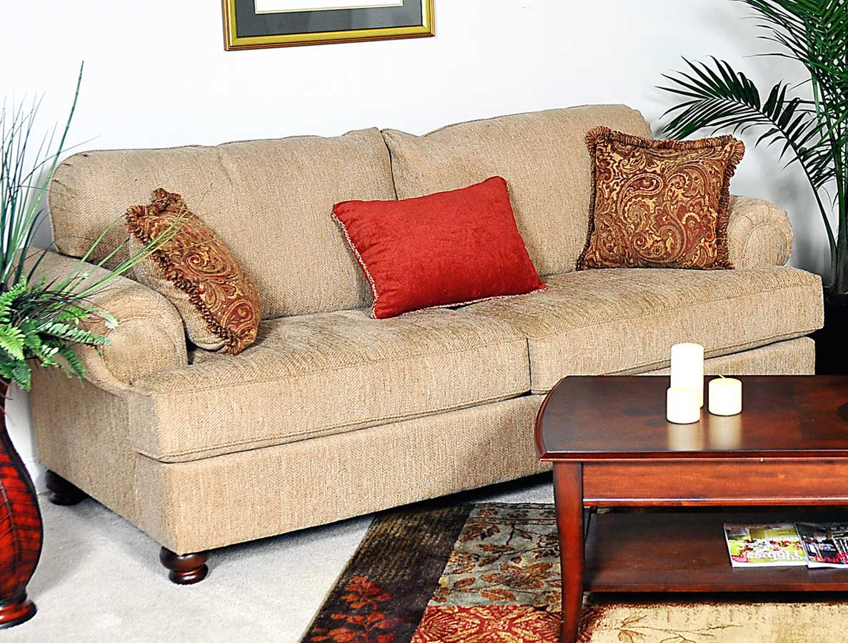 Benchmark Upholstery Palm Sofa Set Christo Tan BU2010CTSofaSet at