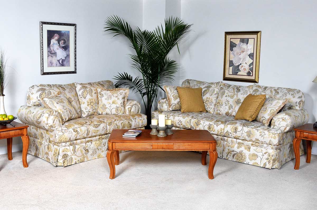 Benchmark Upholstery Classic Sofa Set Bellflower Barley BU2020Sofa