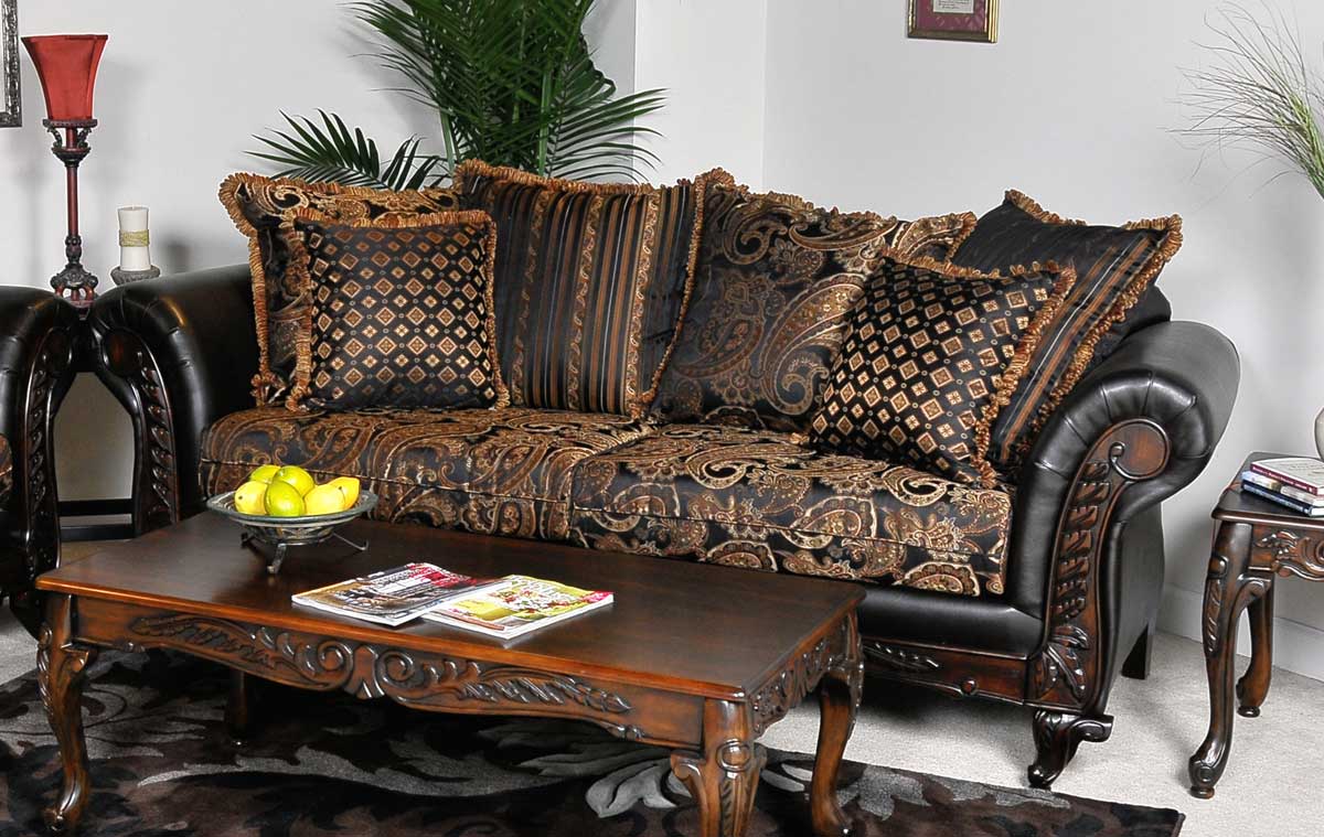 Benchmark Upholstery Elegant Sofa - Candytuft Storm