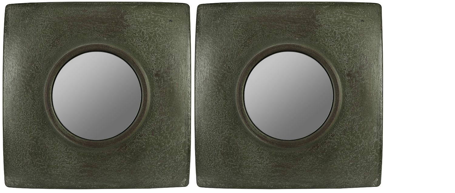 Cooper Classics Jeremiah Mirrors Set of 2 - Dark Green