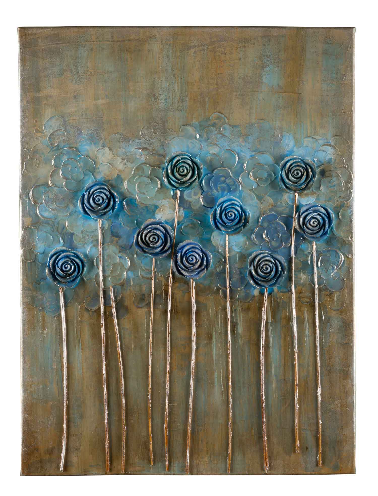 Cooper Classics 40812 Blossoms - Blue Canvas Painting