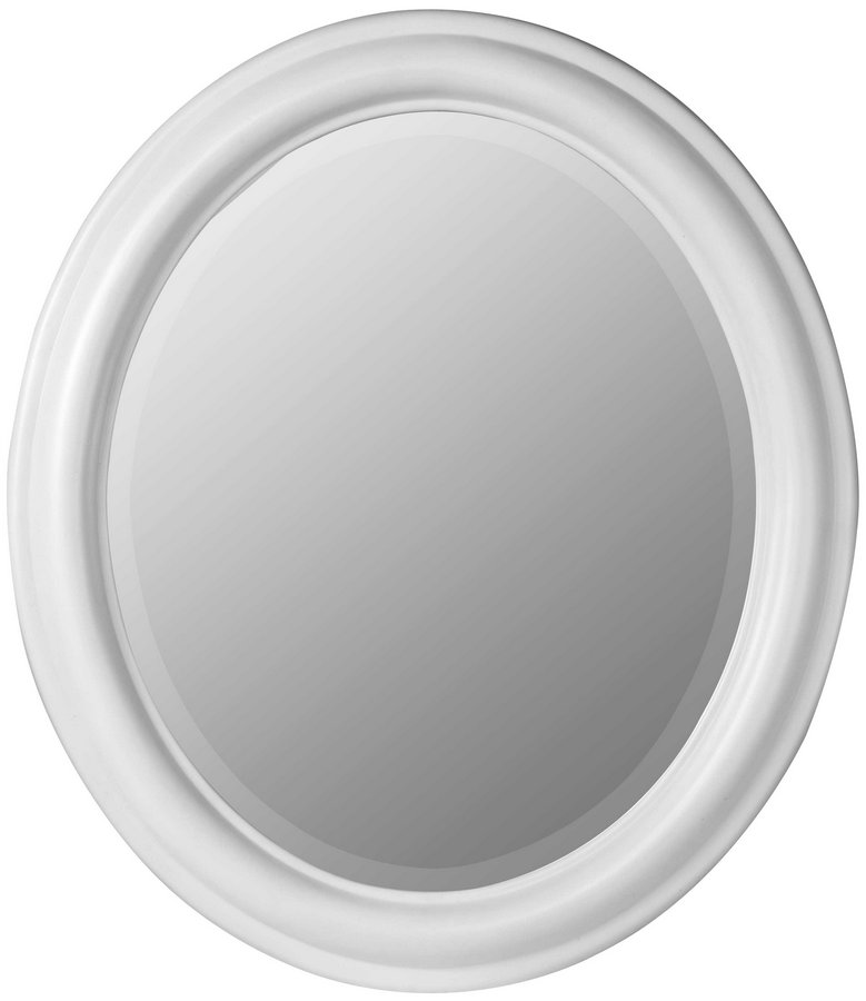 Cooper Classics Addision Oval Mirror - White