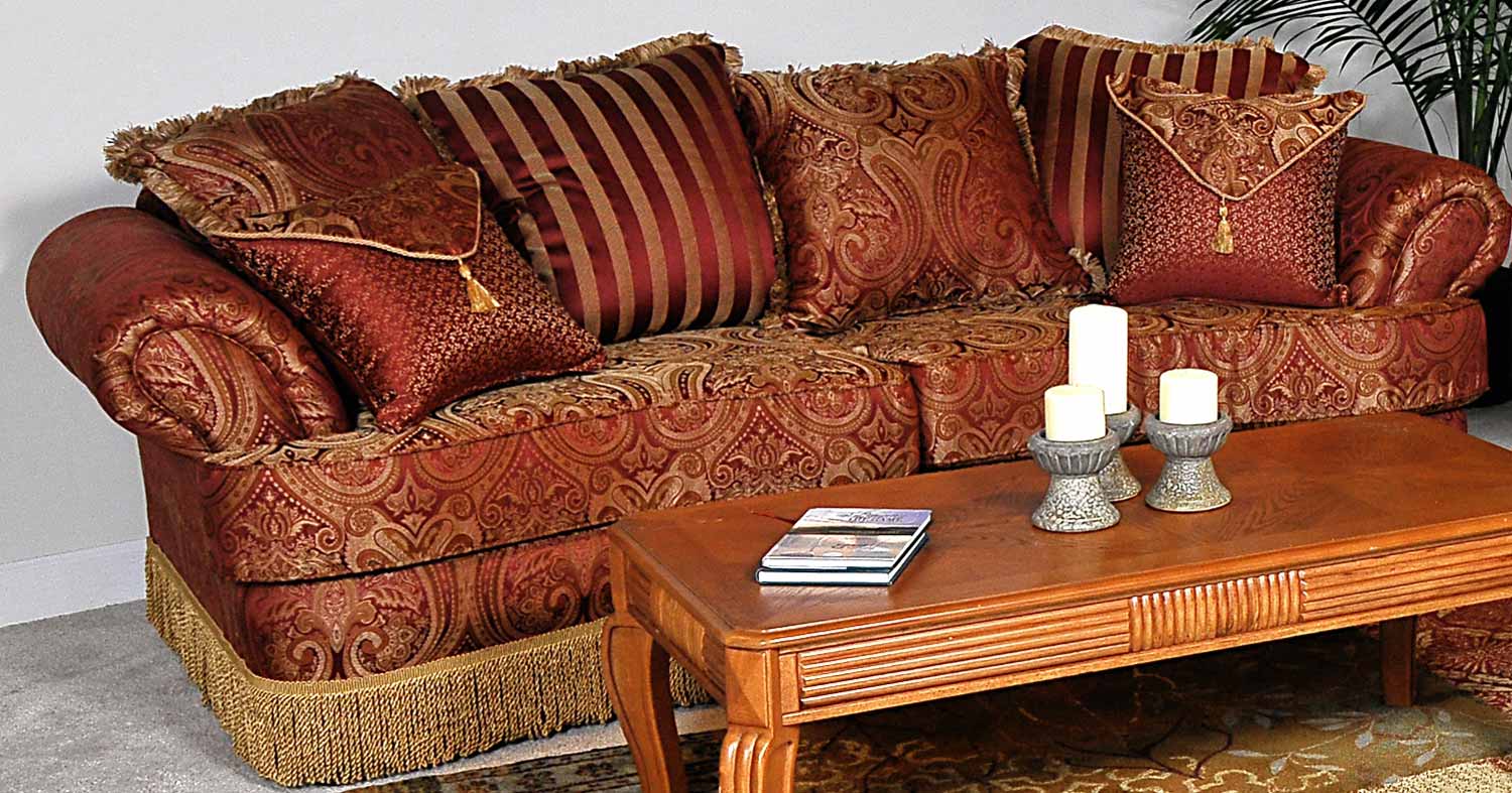 Chelsea Home Royal Sofa Set - Baring Rust