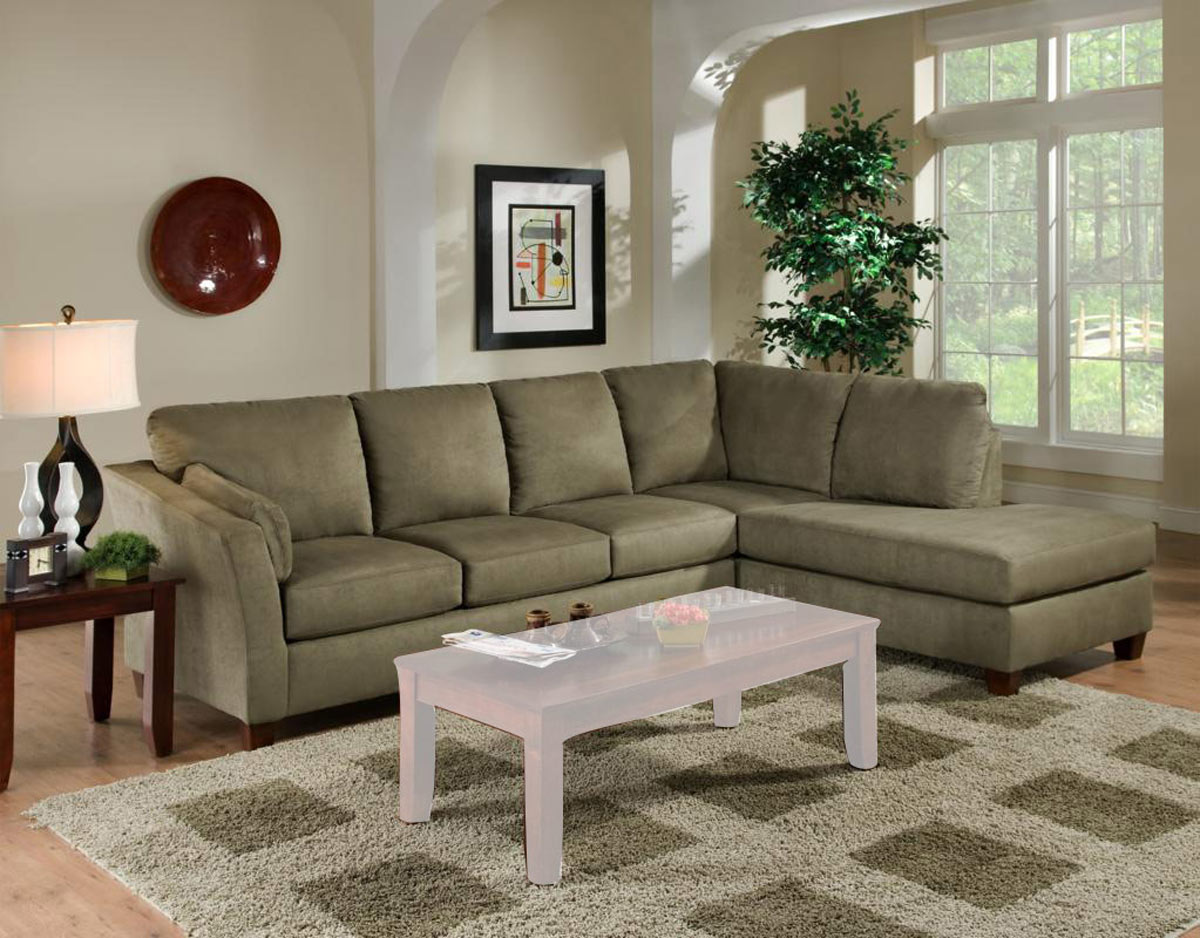Chelsea Home Broome 2 Piece Sectional Sofa - Glacier Olive