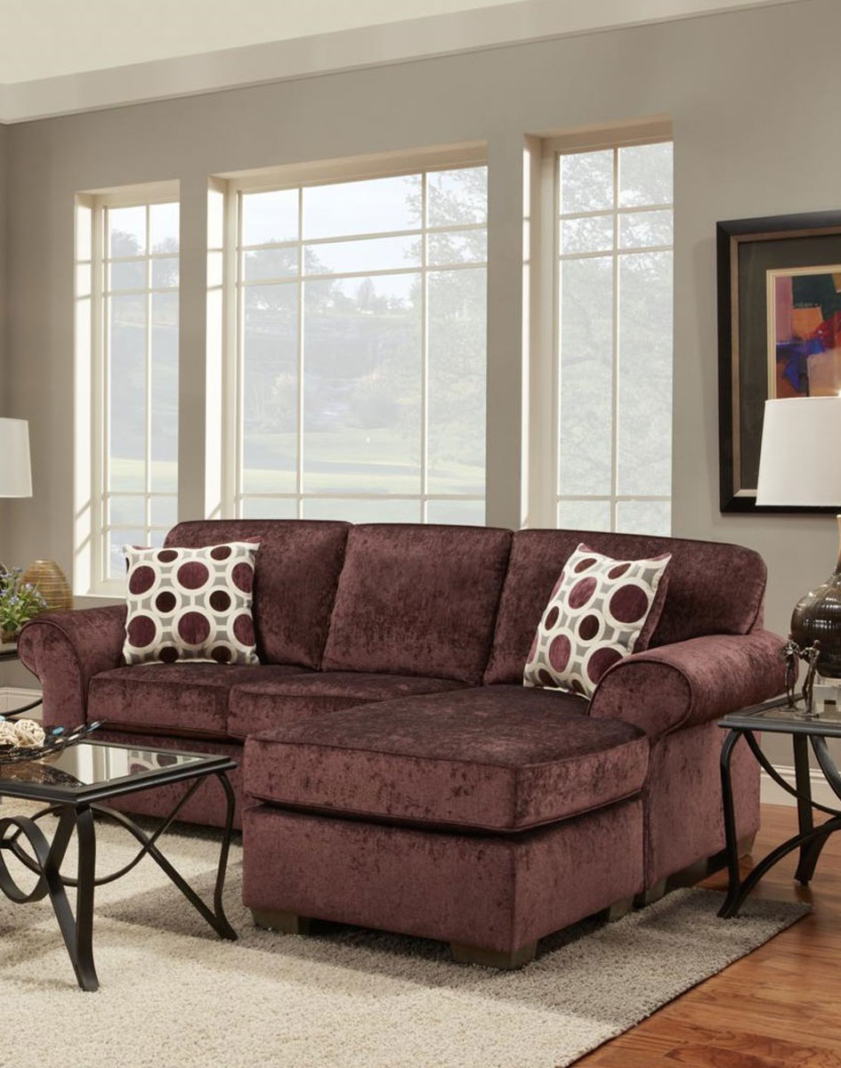 Chelsea Home Worcester Sofa Set - Prism Elderberry/Conspiracy Mulberry