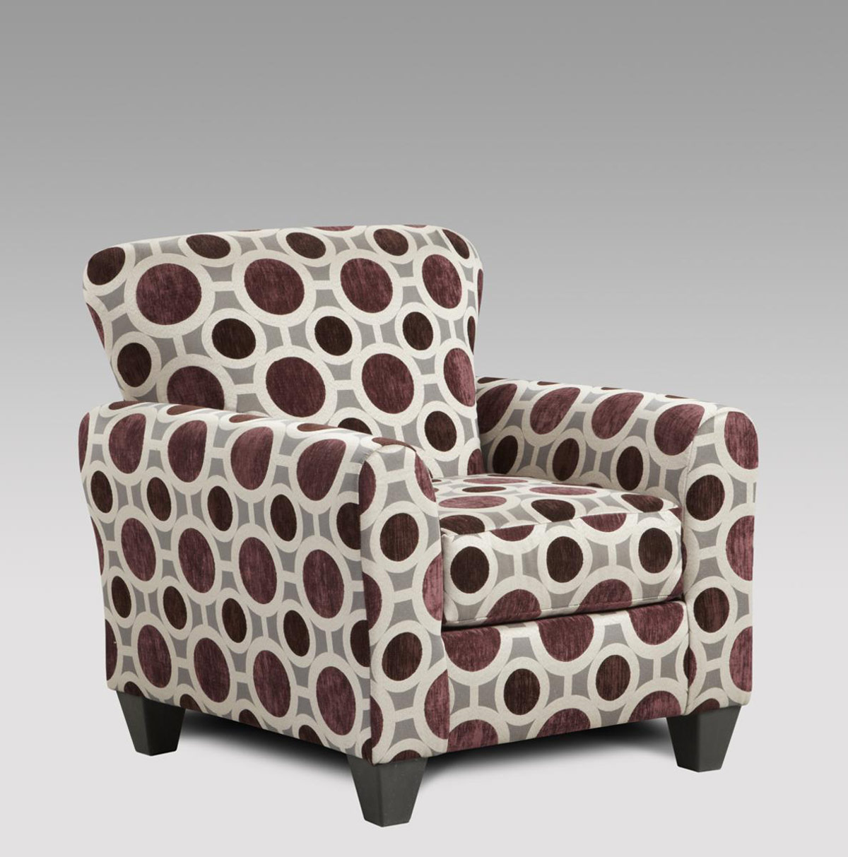 Chelsea Home Worcester Accent Chair - Conspiracy Mulberry