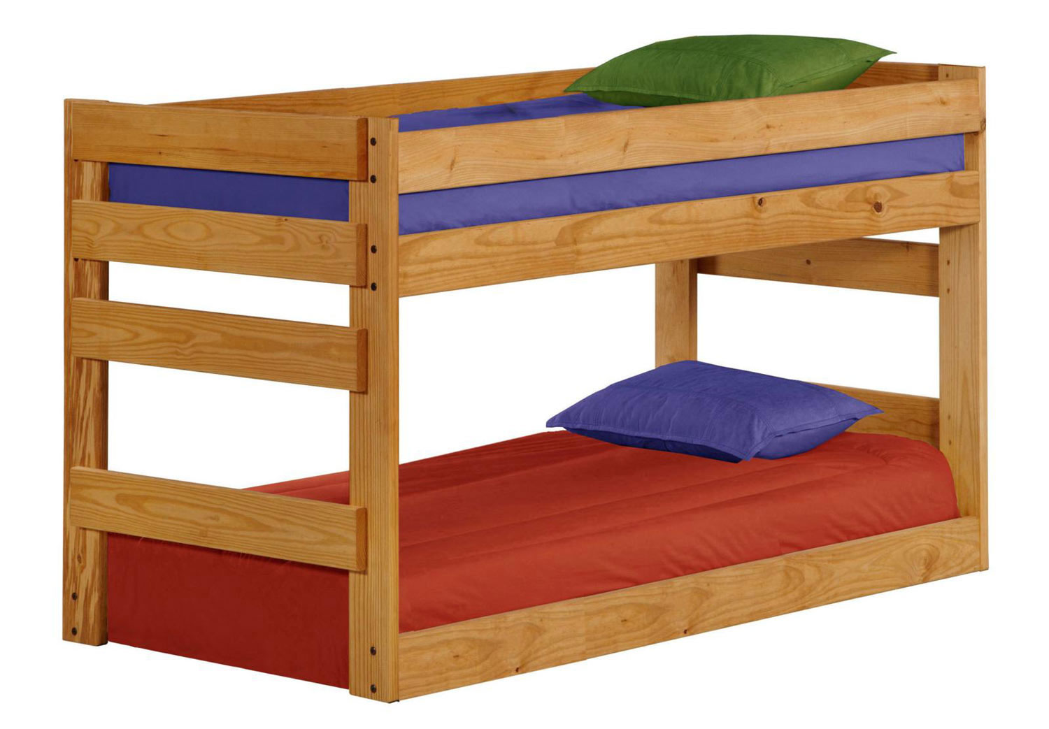 Chelsea Home 312005 Twin Over Twin Junior Bunk Bed - Ginger Stain