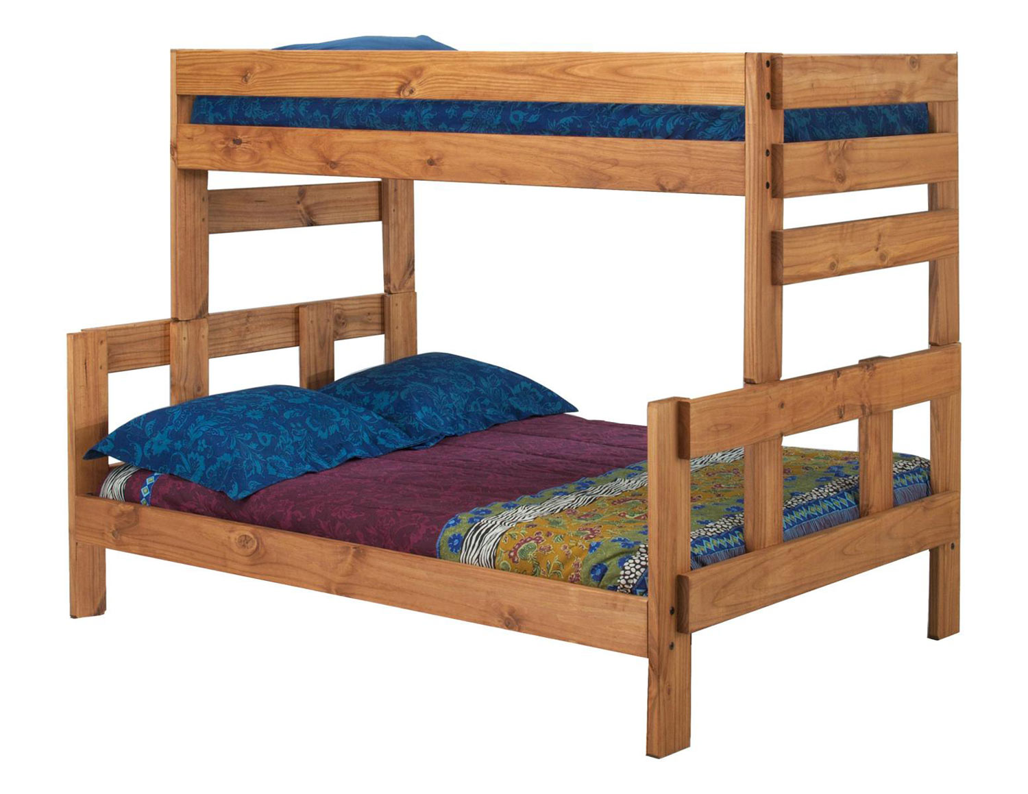 Chelsea Home 312006 Twin Over Full Bunk Bed - Ginger Stain