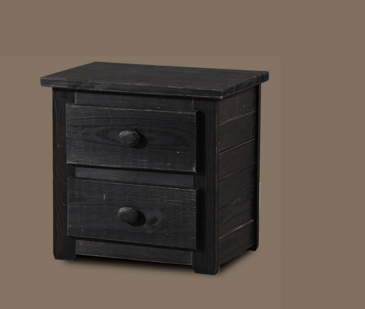 Chelsea Home Night Stand - Black Distressed