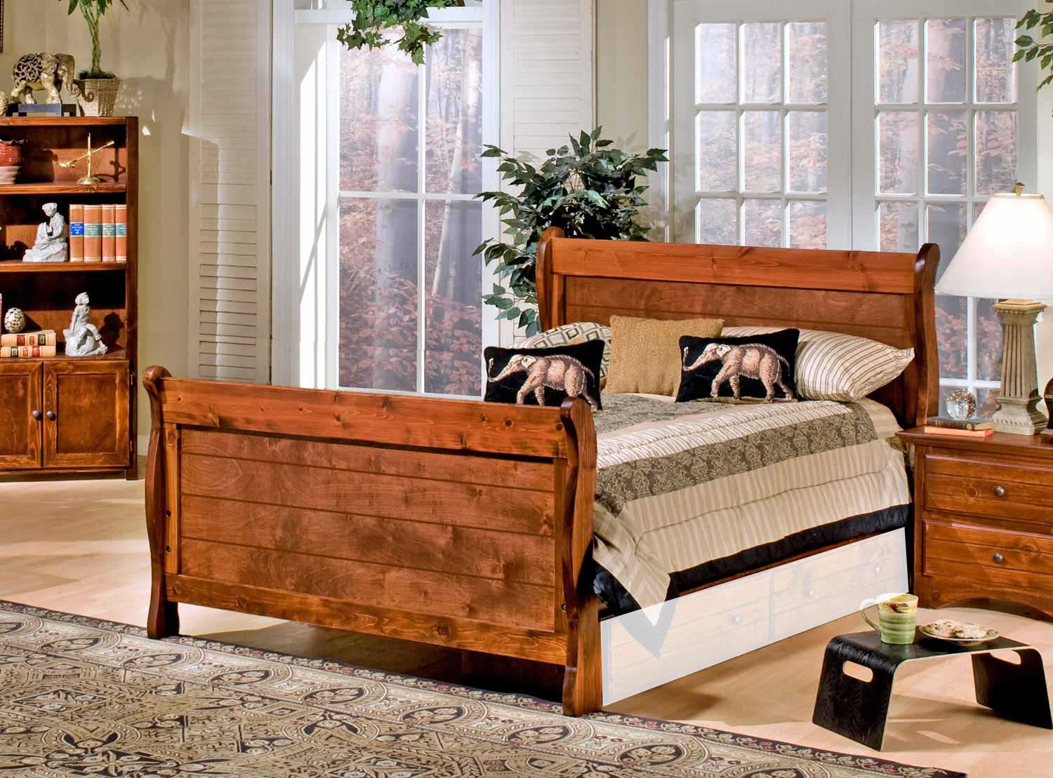 Chelsea Home 3524489-4491 Full Sleigh Bed - Cocoa