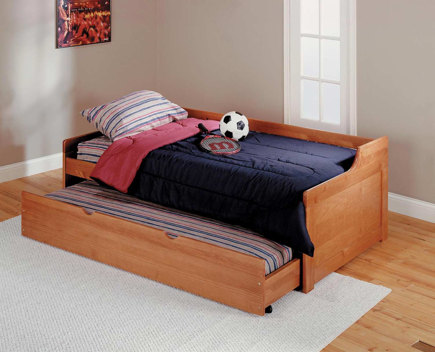 Chelsea Home 362000 Twin Trundle Bed - Honey