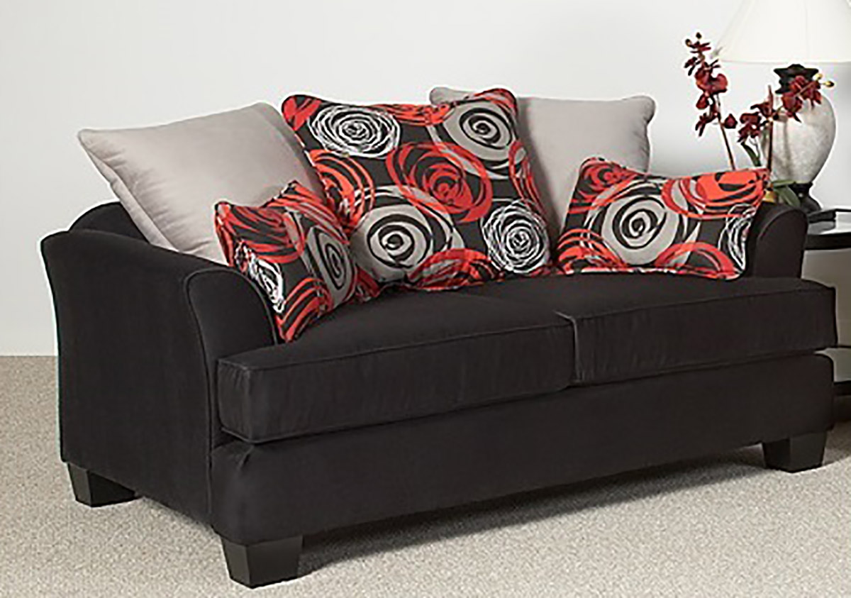 Chelsea Home Paxton Loveseat - Black