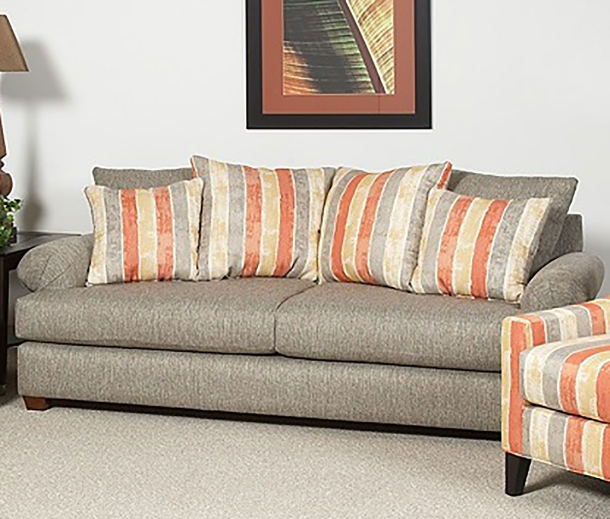 Chelsea Home Oxford Sofa Set - Gray
