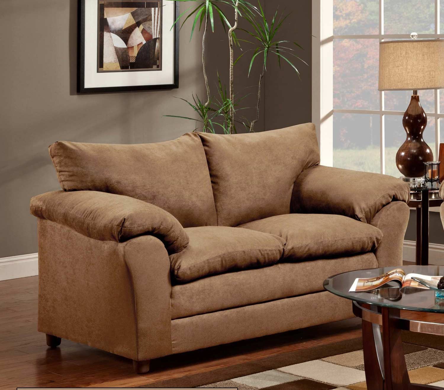 Chelsea Home Gail Loveseat - Victory Lane Taupe