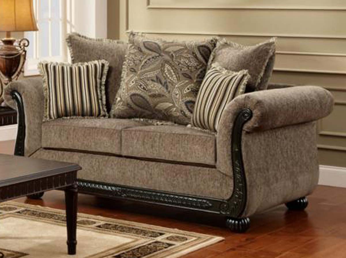 Chelsea Home Lily Love seat - Dream Java - Chelsea