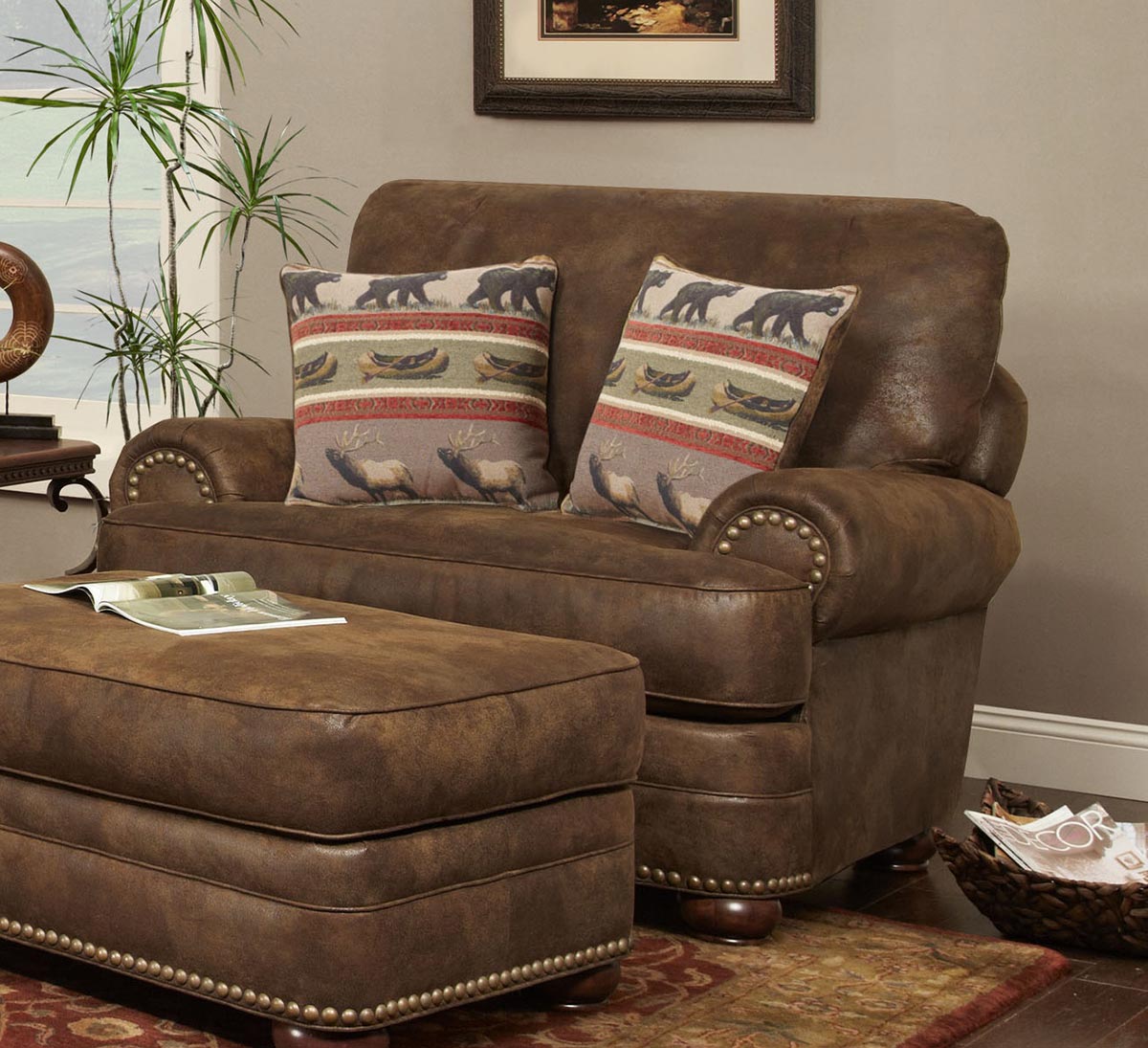 Chelsea Home Drew Accent Chair - Brown
